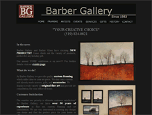 Tablet Screenshot of barbergallery.com